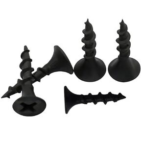 Screws #6 x 3/4" Drywall Screw 425 PCS Coarse Thread Sheetrock Wood Screws Phillips Drive,1 LBS Flat Truss Head Self Tapping Screws Black Phosphate Coated Stainless Fast Self Tapping