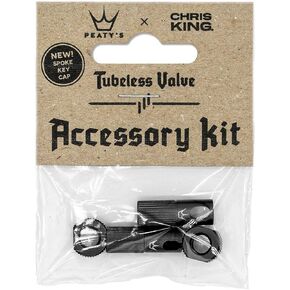 Peaty's Valve TubelessAccessory Kit Black - PTV2-ACCS-BLK-12