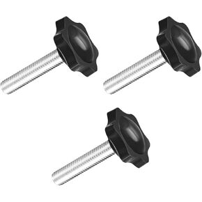 Clamping Handle Screw Knobs (M8x16mm) 4Pcs, Metal Star-Shape Grip - for Housing Construction, Lathe Machine, Industry Equipment