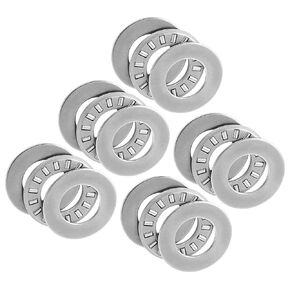 5pcs TC815 Thrust Needle Roller Bearings - [1/2 Inch x 15/16 Inch x 5/64 Inch] with Washer for Conveying Equipment Use, Chrome Steel
