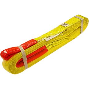 Everest C1136-2" x 18' Yellow Flat Sling Eye to Eye/Lifting Sling Strap Heavy Duty 2PLY 1-Pack