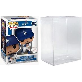 Mookie Betts (Los Angeles Dodgers) MLB Funko Pop! Series 7 Vinyl Figure (Bundled with Compatible Box Protector Case) 3.75 inches, Clear