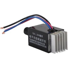 Universal 12v/24v DC Rheostat Marine, DC Motor Speed Controller for Adjusting Speed of Automobile Fan Heater Defroster Fans