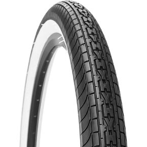 SIMEIQI 26x2.35 Inch Beach Cruiser Bike Tire Black White Wall or Brown Cream Wall Folding Replacement Bicycle Tire for Hybrid City Commuter Trail Bicycle