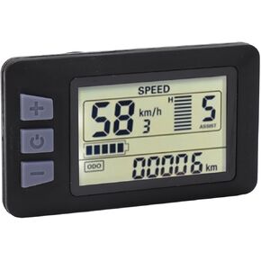 P3H Electric Bike LCD Display Panel 24V 36V 48V 60V - Multifunctional, Durable - Waterproof Wire, Suitable for DIY Electric Bicycles, Scooters