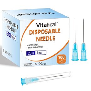 100 Pack 25 Gauge 1 inch Lab Tools Accessories for Scientific, Measuring and Refilling, Industrial and Plant, Individually Packaged