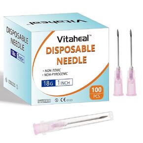 100 Pack 25 Gauge 1 inch Lab Tools Accessories for Scientific, Measuring and Refilling, Industrial and Plant, Individually Packaged