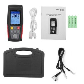 Thickness Gauge, WT100A Ultrasonic Thickness Tester High Digital Ultrasonic Thickness Meter USB Charging for Metal,Plastic,Ceramic,Glass,etc