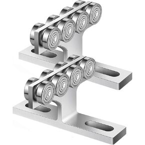 Electric 4 Wheel Trolley Assembly for Taller Strut Channel for 1-5/8" Wide All Unistrut 1-5/8" 4 Wheel T Trolley Assembly Roller Stable Trolley Silent for Stable High-Load Load 1000 Pound (8 Wheels)