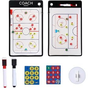 Ice Hockey Tactics Board for Kids & Adults, Magnetic Coaching Board, Ice Hockey Equipment for Men, Boys and Ice Hockey Enthusiast, Christmas Ice Hockey Gifts for Men Father