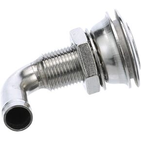 Seachoice 23061 Stainless Steel 90° Flush Mount Fuel Vent, Corrosion-Resistant, Requires 1-3/8 Inch Hole