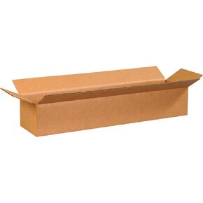 PARTNERS BRAND 24x6x4 Long Corrugated Boxes, Long, 24L x 6W x 4H, Pack of 25 | Shipping, Packaging, Moving, Storage Box for Home or Business, Strong Wholesale Bulk Boxes