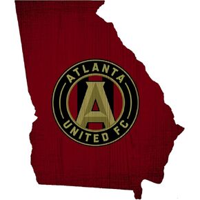 Fan Creations MLS Atlanta United Unisex Atlanta United Team Color Logo State Sign, Team Color, One Size