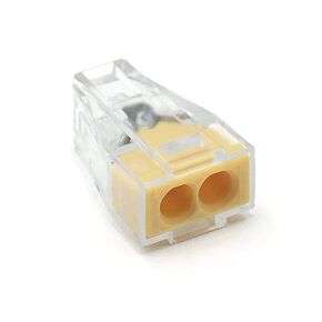 50pcs 6 Port Push-in Electrical Wire Connector, PCT-106 Quick Connection Terminal Compact Wire Connector for 18-12 AWG Solid Stranded Wires