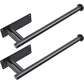 2-Pack Paper Towel Holder Under Cabinet, Upgraded Version with Two Rods, Stainless Steel Paper Towel Holder Wall Mount, Self Adhesive or Drilling Under Counter Paper Towel Holder-White