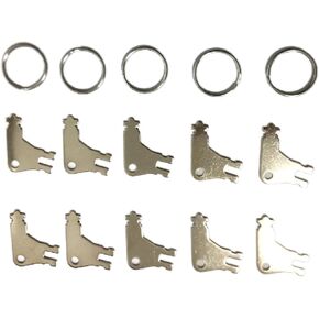 10Pcs Paper Towel Dispenser Key, Universal Dispenser Key Compatible for Georgia Pacific Paper Towel and Toilet Paper Dispensers