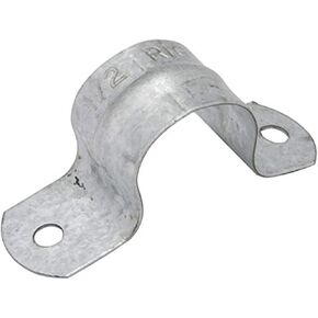 Hubbell-Raco 2235 Strap for Rigid/IMC Conduit, Flexible Metal, 2 Hole, 1-1/4" Trade Size, Steel (Pack of 100)
