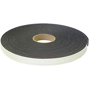 Adhesive Foam Tape, High Density Sound Proof Insulation Closed Cell Foam Seal Weather Stripping W 1/8"(.125) x T 1"(24 mm) x 75’ Pack of 1 ROLL
