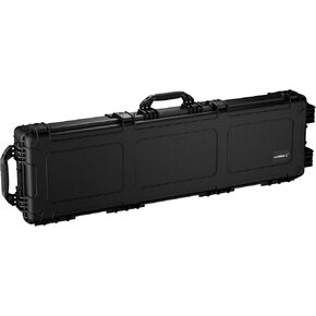 Condition 1 55" Long Rifle Case, IP67 Waterproof Hard Plastic Case with Foam, Patented Push-Button Locks and Rubber Wheels, Made in USA, 2106, 54.77" x16.50x7.95 Black