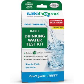 Safe Home® 14-in-1 Drinking Water Test Kit – DIY Testing for Lead, Bacteria, Hardness, Copper and More – City Tap or Well Water – 27 Mechanisms/Kit Issue a Total of 302 Tests