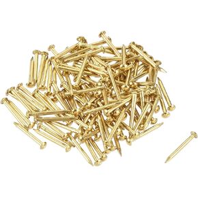 uxcell Small Tiny Hardware Brass Nails 1.5mmx15mm(DxL) for DIY Wooden Boxes Accessories 120pcs