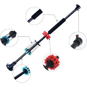 WINGS Sporting Blowgun 18 Inch .40c Blow Dart Gun with 36 Darts & Tactical Peep Sight Black Blow Gun 18 Inch