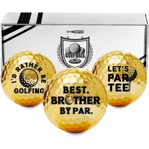 Golf Gifts for Brother, Unique, Colored Golf Balls, Cool Accessories for Golfers, Golf Lovers, for Birthday and Christmas - Brother
