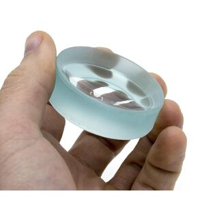 EISCO Round Double Concave High Optical Purity Glass Lens - 2" (50mm) Diameter - 50mm Focal Length - 14mm Thick Approx.