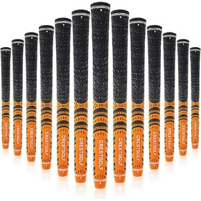 Multi -Compound Golf Grips, Standard/Mid Size All-Weather Control Thread Technology Rubber Combine with Carbon Yard, Anti-Slip-Set of 13 in Kuwait