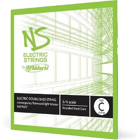 D'Addario NS Electric Contemporary Bass Single A String, 3/4 Scale, Medium Tension