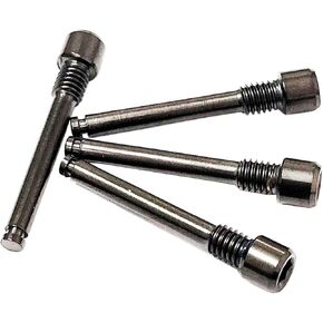4X M4 Titanium Bolts for Bicycle Disc Brake Pad Threaded Pin Inserts Screw Disc Brake Pad Pin Axle for Threaded Hydraulic Disk Caliper