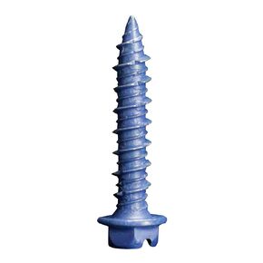 1/4" x 1-1/4" Wej-It Slotted Hex Washer Head Wej-Con (Tapcon) Concrete Screw w/Bit - 100/BX