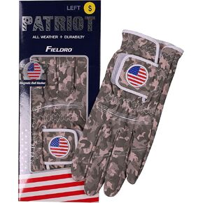 Patriot Golf Glove Ball Marker Men's Womens Premium Synthetic Left Hand Right Hand
