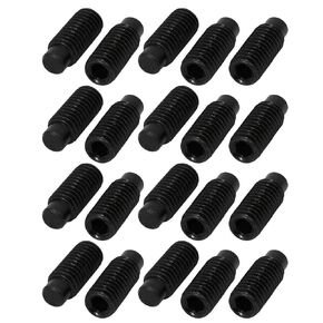 uxcell 20 Pcs M8 x 20mm Alloy Steel Hexagon Socket Drive Dog Point Grub Screw