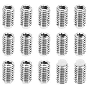 PATIKIL M6x12mm نايلون طرف نكش المسمار، 15 حزمة متري عرافة المقبس رئيس كأس نقطة مكافحة زلة مجموعة مسامير الأجهزة محرك عرافة الداخلية، 304 الفولاذ المقاوم للصدأ