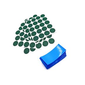 100pcs 18650 Battery PVC Heat Shrink Wrap Tube (Width 30mm) and 100pcs 18650 Li Battery Insulation Gasket Adhesive Ring Paper