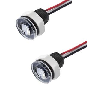HJJSOLS01 Food Grade Liquid Detect Optical Level Sensor Infrared Water Level Sensor Liquid Level Monitor Optical Infrared Liquid Level Controller,Pack of 2