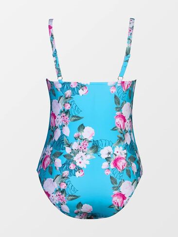 CUPSHE Women Swimsuit Plus Size One Piece Bathing Suit Ruched Tummy Control Front Crisscross V Neck in Saudi Arabia