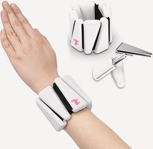 Adjustable Ankle & Wrist Weights Bangles - 1 Pound, 2 Per Set Durable Wearable Arm & Wrist Ankle Weights for Women Kids Men - Wrist Weights Silicone Bracelet to Increase Training Intensity, Strength Training, Cardio, Walking, Running, Yoga, Pilates, Aerob in Saudi Arabia