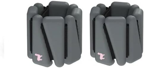 Adjustable Ankle & Wrist Weights Bangles - 1 Pound, 2 Per Set Durable Wearable Arm & Wrist Ankle Weights for Women Kids Men - Wrist Weights Silicone Bracelet to Increase Training Intensity, Strength Training, Cardio, Walking, Running, Yoga, Pilates, Aerob in Saudi Arabia