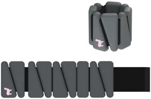 Adjustable Ankle & Wrist Weights Bangles - 1 Pound, 2 Per Set Durable Wearable Arm & Wrist Ankle Weights for Women Kids Men - Wrist Weights Silicone Bracelet to Increase Training Intensity, Strength Training, Cardio, Walking, Running, Yoga, Pilates, Aerob in Saudi Arabia