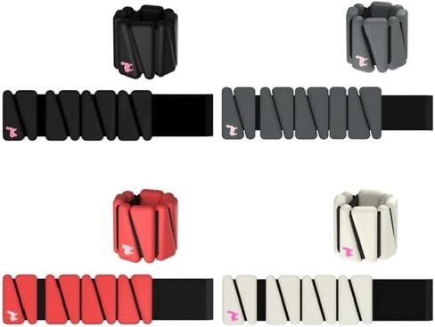 Adjustable Ankle & Wrist Weights Bangles - 1 Pound, 2 Per Set Durable Wearable Arm & Wrist Ankle Weights for Women Kids Men - Wrist Weights Silicone Bracelet to Increase Training Intensity, Strength Training, Cardio, Walking, Running, Yoga, Pilates, Aerob in Saudi Arabia