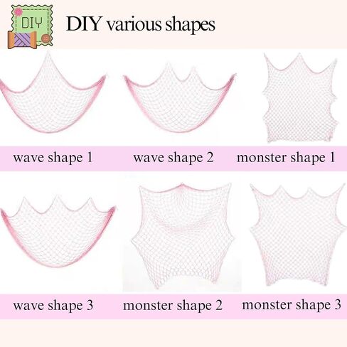 Fishing Net Hanging Photo Display with 40 Clips Cute Beach Theme Decor Kids Toy Storage and Cool Bedroom Decoration in Saudi Arabia