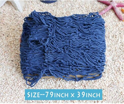 Fishing Net Hanging Photo Display with 40 Clips Cute Beach Theme Decor Kids Toy Storage and Cool Bedroom Decoration in Saudi Arabia