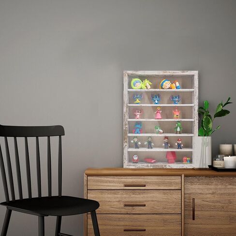 11x14 Wooden Shadow Box Frame with Removable Shelves Deep Display Case for Military Medals Keepsakes Black in Saudi Arabia