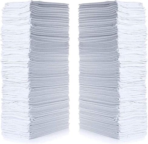 مناشف SIMPLI-MAGIC Premium Shop مقاس 35.56 سم × 30.48 سم، درجة تجارية باللون الأزرق، 100 عبوة in Kuwait