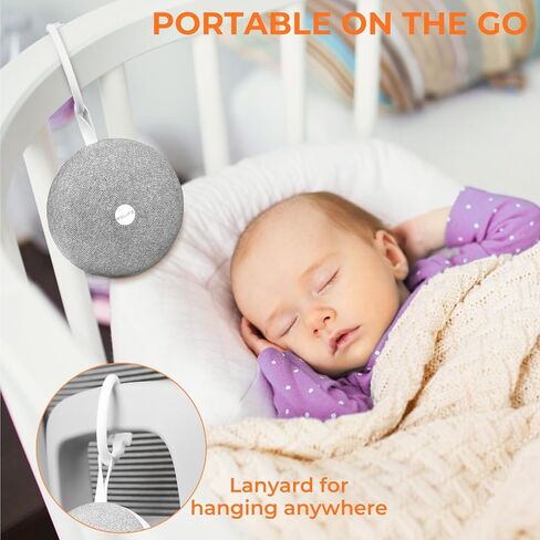 White Noise Sound Machine with 30 Soothing Sounds 16 Colors Night Light White Noise Machine for Adults Baby Kids Sleep Machines Memory Function 36 Volume Levels 5 Timers for Home Office Travel in Saudi Arabia