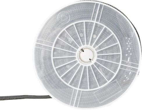 NovelBee 5/8 Inch X 300 Feet Double Braid Nylon Anchor Line with Stainless Steel Thimble and Plastic Chuck (Black) in Saudi Arabia