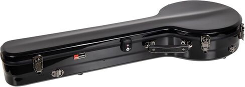 Crossrock Fiberglass Banjo Case fits Openback 17-Fret Tenor styles of Banjos, Includes Interior Compartment, Backpack Straps, Hygrometer, TSA Lock-Black (CRF2020SOBJBK) in Saudi Arabia