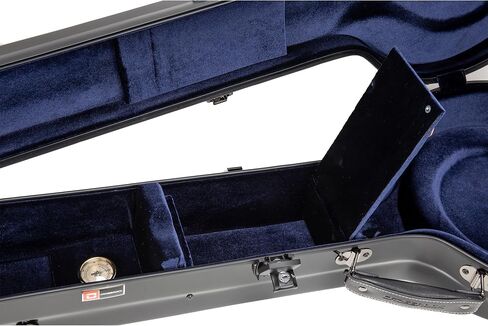 Crossrock Fiberglass Banjo Case fits Openback 17-Fret Tenor styles of Banjos, Includes Interior Compartment, Backpack Straps, Hygrometer, TSA Lock-Black (CRF2020SOBJBK) in Saudi Arabia